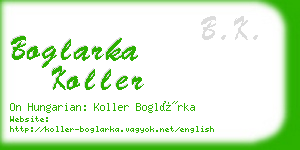 boglarka koller business card